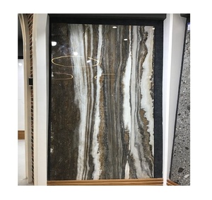 Baldosas grandes de porcelana gris 1200x2400 Baldosas interiores de mármol vitrificado esmaltado brillante Antideslizante Garantía de por vida - Product Image 4