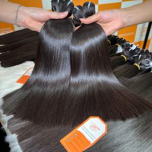 Extensiones de cabello liso de hueso crudo de lujo, cutícula de cabello humano vietnamita puro Premium alineada en Stock - Product Image 2