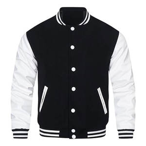 Mens Varsity <b>Jacket</b> Faux Leather Sleeve Letterman Boys College Baseball <b>Jacket</b> Casual Streetwear Fashion <b>Jacket</b> Comfortable - Product Image 1