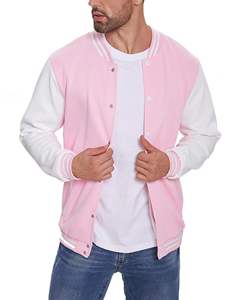 Blouson universitaire personnalisable pour homme/unisexe, col montant, logo frontal, coupe-vent, écologique, haute qualité, vente en gros - Product Image 1