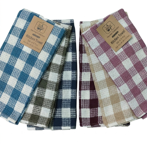 ผ้าขนหนูอาบน้ำทอจากผ้าฝ้าย 100% แห้งเร็ว ผ้าขนหนูเช็ดมือแบบวาฟเฟิล ผลิตด้วยมืออย่างยั่งยืน ซึมซับน้ำได้ดี ผ้าลินินสำหรับห้องน้ำสำหรับโรงแรม - Product Image 1