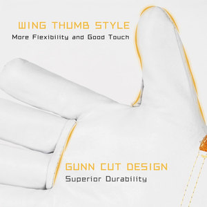 Top Quality Custom Leather Material Made Safety <b>Gloves</b> Top Selling High Quality Industrial Safety <b>Gloves</b> - Product Image 3