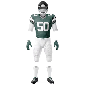 Tenues de football américain personnalisées et uniformes 7v7 - Manches courtes, 100% polyester, impression par sublimation, grandes tailles, vente en gros directe d'usine - Product Image 5