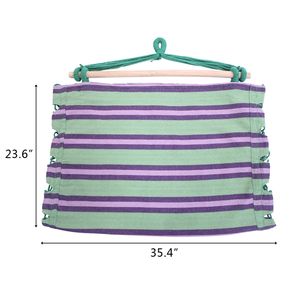 Sedia a Sdraio da Spiaggia in Tela di Cotone Verde con Corda per Appendere, Cuscini e Spedizione Gratuita - Product Image 4