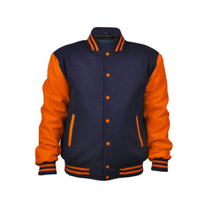 Chaqueta Varsity Roja y Negra con Ribete Blanco, Chaqueta Clásica de Béisbol para Hombre - Product Image 5