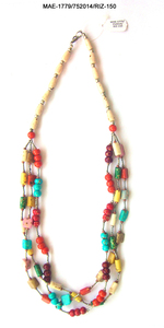 Exclusivo collar indio hecho a mano con cuentas rojas de hueso, unisex, con cuentas de colores en forma de bola, pieza de joyería llamativa al mejor precio al por mayor. - Product Image 5
