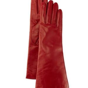 Gants longs en cuir PU pour femme, style ville, mode féminine, super longs, pour robe - Product Image 2