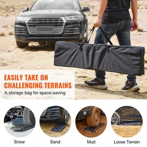 Coppia di Tappetini di Trazione in PP da 10 TON per Veicoli Fuoristrada/Auto/Pickup/SUV/Camper - Piastre Antiscivolo per Recupero - Product Image 6