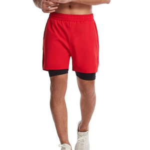 Pantalones Cortos Deportivos para Hombre con Mezcla Elástica, Cintura Elástica, Secado Rápido, Diseño Informal para Entrenamiento, Gimnasio y Fitness - Product Image 1
