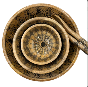 Enamel Print <b>Wooden</b> Bowl Beautiful <b>Butterfly</b> Design American Style For Food Serving Hotel Party Use Soup Pasta Dinnerware Bowls - Product Image 4