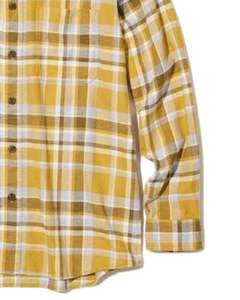 Chemise décontractée pour homme personnalisée, jaune moutarde à carreaux, coton et polyester, manches longues, boutonnée, motif à carreaux, douce et confortable à porter - Product Image 6