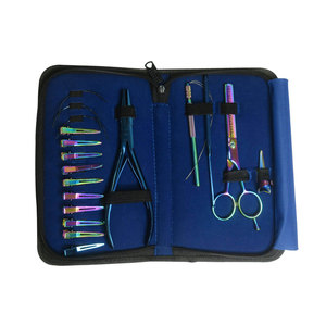 Kit complet d'extensions capillaires, outils de beauté professionnels pour l'application, l'installation, le retrait et le coiffage des extensions, micro-anneaux - Product Image 4