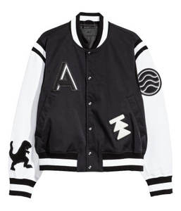 Veste universitaire unisexe de haute qualité en gros avec broderie chenille, manches en cuir, personnalisable, style baseball, motif lettre de dessin animé - Product Image 3