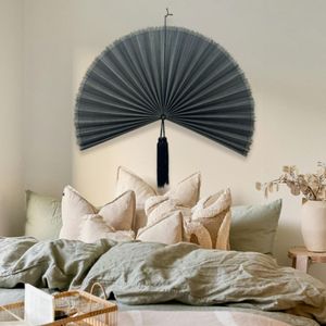 Handmade Bamboo <b>Spring</b> Wall Fan-Large Boho Design Birthday Home <b>Decor</b> & Stylish Living Room Decoration - Product Image 1