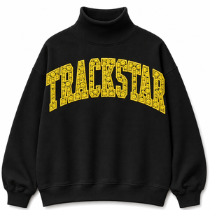 เสื้อสเวตเชิ้ตคอเต่าทรงโอเวอร์ไซส์สีชมพูสด แต่งขอบลายตาราง สำหรับผู้หญิง แขนยาว สไตล์ลำลอง สตรีทแวร์ รับผลิตแบบ OEM ODM ขายส่ง - Product Image 1