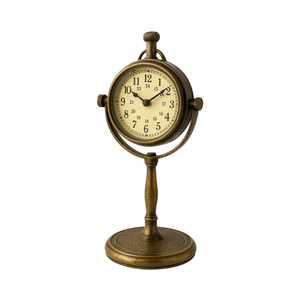 Stylish Hammered Metal Pen Holder Clock Rotating <b>Sand</b> <b>Timer</b> Elegant Desktop - Product Image 3