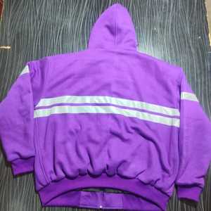 Chaqueta de Motocicleta con Capucha, Estampado Morado, Invierno, con Protección CE, Reflectante, Resistente a la Abrasión, Personalizable - Product Image 3