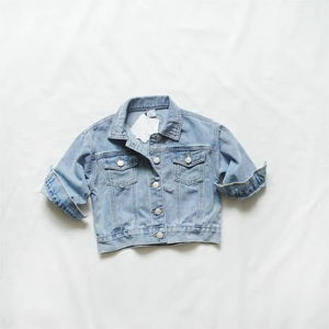 Ins Fashion High Quality Spring Autumn Kids Coats Casual Boys Girls Denim <b>Jackets</b> - Product Image 5