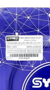 Cable de Fibra Óptica de Grado de Red SYMCO SC/UPC-SC/UPC-SM-DX-3.0-1M-2, Cable de Conexión Óptica Dúplex - Product Image 4