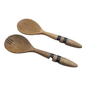 Cuchara de acero inoxidable para servir cubiertos, Juego de 2 piezas, fabricante indio, artesanía de calidad, nuevo diseño, venta al por mayor - Product Image 1