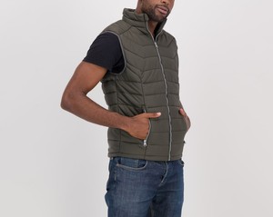 Unisex Casual Sleeveless Waterproof <b>Canvas</b> Winter Zipper Puffer Vest Bomber <b>Jacket</b> 2026 <b>Men</b> Women Made in Pakistan - Product Image 4