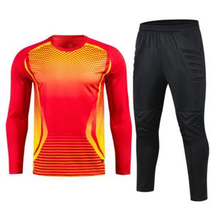 Wholesale Custom Soccer Goalkeeper Set <b>Padded</b> Long Sleeve Jersey and <b>Pants</b> Protective Football Goalie Gear - Product Image 5