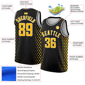 Basketball Jerseys Short Sleeved Printed Sublimated Wholesale Best Quality Basketball Jerseys for Sale in Price - Product Image 4