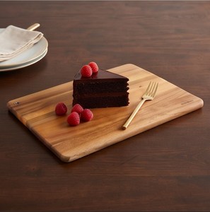 Planche à découper rectangulaire en bois de caoutchouc de qualité supérieure, planche à découper en bois massif brun pour la cuisine à domicile - Product Image 3