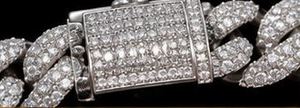 925 Sterling Silver Natural Cuban Link Necklace VVS Moissanite <b>Iced</b> <b>Out</b> <b>Chain</b> Rhodium Plated Unisex Hip Hop Gift Jewelry - Product Image 6