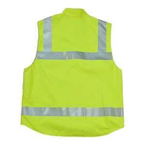 Chaleco de Seguridad Casual Unisex al por Mayor, Diseño Personalizado con Logotipo Impreso, Ligero, de Lona, Recto, Transpirable, Reflectante, de Alta Visibilidad - Product Image 4