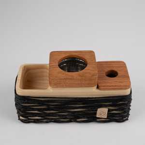 Premium Wood Incense <b>Burner</b> With Metal Bowl Aromatherapy Diffuser Bamboo Material All Season Use White Base Design - Product Image 6