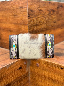 Nouveau cuir de vachette fabriqué à la main et cuir usiné à la main Western femmes portefeuilles élégant personnalisé en cuir véritable haute qualité Cowgirl portefeuille - Product Image 5