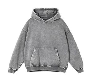 Nueva Sudadera con Capucha de Moda para Invierno, Estilo Vintage, Lavado Ácido, Corte Holgado, Manga Larga, Ligera, Personalizada, de Felpa y Algodón, Unisex - Product Image 6