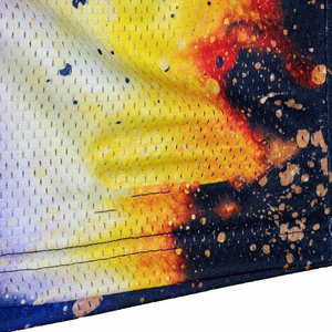 Shorts de basketball personnalisés en mesh imprimé pour hommes, respirants, séchage rapide, avec poche, vente en gros de vêtements de basketball - Product Image 3