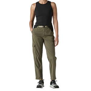Pantalon cargo d'extérieur personnalisé pour femme en nylon recyclé extensible à séchage rapide, pantalon cargo utilitaire de randonnée coupe décontractée, fabricant OEM - Product Image 5