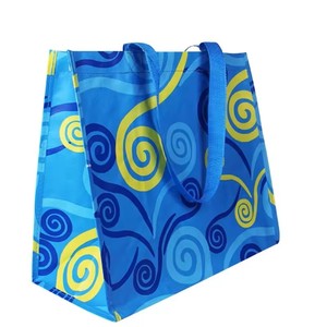 Sac non tissé imperméable, utilisation en voyage, sac de courses robuste, couleur jaune, service OEM/ODM personnalisé, fabriqué au Vietnam - Product Image 4