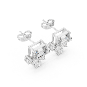 Boucles d'oreilles en argent sterling 925 minimalisme personnalisables simples pour cadeaux de la Saint-Valentin - Product Image 6