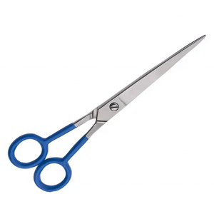 Ciseaux de coiffure professionnels Tegra avec logo personnalisé, pour droitiers, 28 dents, manche en caoutchouc moyen, acier inoxydable, 6 pouces - Product Image 2