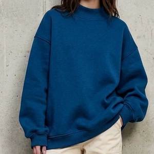 Sweat-shirt à col montant en molleton de coton 380 GSM pour femme, prix d'usine de gros, coupe oversize, en tissu tricoté respirant - Product Image 1