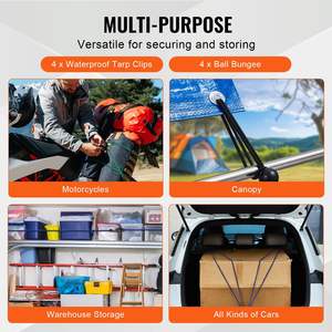 Jeu de 32 cordons élastiques robustes 8 mm avec crochets en acier A3 Jeu de 32 sangles élastiques - Product Image 4