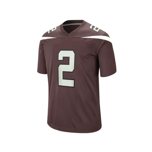 Maillot de football américain personnalisé en gros avec nom d'équipe, 100 % polyester, tissu mesh, imprimé numérique, séchage rapide, col rond, manches courtes - Product Image 6