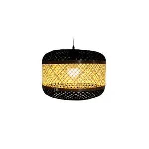 High Quality Bamboo Lampshade Home Decoration Rattan Pendant Light Made In Vietnam Modern Indoor Lighting