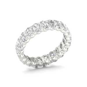 Anillo de Eternidad Completo con Diamantes Cultivados en Laboratorio de Corte Ovalado de Lujo en Oro de 10K, 14K, 18K, Plata 925, 935, Joyería Fina - Product Image 2