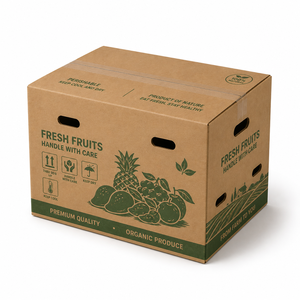 Caja de Embalaje de Cartón Corrugado Personalizada, Caja de Cartón para Productos Frescos, Ecológica, para Frutas y Verduras - Product Image 1