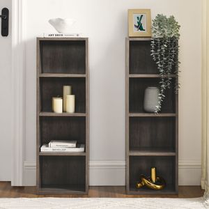 Torre de Almacenamiento de 8 Niveles con Estantes Ajustables, Mueble Delgado para CD/DVD, Librero Alto y Estrecho, Estantería para Libros para el Hogar y la Oficina - Product Image 5