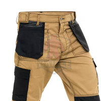 Pantalon de travail professionnel respirant haute visibilité en sergé de coton durable certifié CE pour homme, idéal pour l'atelier industriel