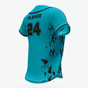 Camiseta de Béisbol al por Mayor 100% Poliéster para Hombre, Estilo Vintage con Malla Bordada, para Sublimación - Product Image 5