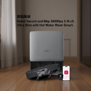 Robot Vacuum and <b>Mop</b> 36000Pa 3.14 Inch Ultra Slim with Hot Water Wash Smart - Product Image 3
