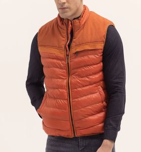 Custom Logo Puffer <b>Gilet</b> Jacket for <b>Men</b> Women Water Resistant Fabric Stand Collar Private Label Wholesale Manufacturer - Product Image 3
