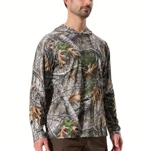 Camiseta de Caza para Adultos, Ropa de Caza de un Buen Proveedor de Productos para Exteriores, Precio al por Mayor, Personalizada, Hecha en Pakistán - Product Image 3